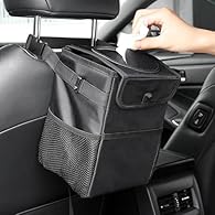 [Applicable Car Models]: Car Bin Hanging Trash Can for Suzuki Alto 1979-2021 HA [Premium Material]: Crafted from high-density durable fabric with a specialized waterproof interior lining, this bin is built for longevity. The reinforced leak-proof mat...