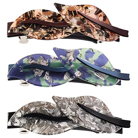 Jayongnee clip Hair Clip, Leaf Plant Style Duckbill Barrettes for Women, Elegant Leaves Design French Hair Clips for Girls, Mother's Day Cover