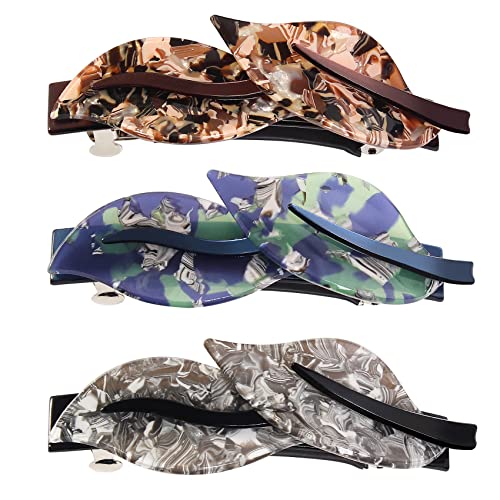 Jayongnee Clip Leaf Hair Clips Barrettes For Women,Elegant Leaves Style Duckbill Barrette, Decorative Leaves Design Hair Clips French Hair Clips For Girls Mother's Day #TOP15