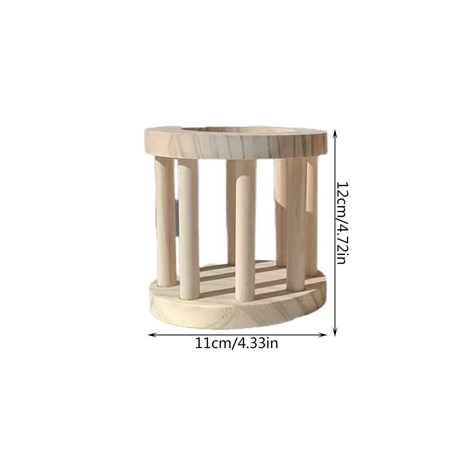 AHUAN Madera Bolsa de Heno de Conejo para Moler Los Dientes, para Colgar Comedero de Heno Dispensador de Almacenamiento para Interiores, Granja Resistente(10 PCS_M)
