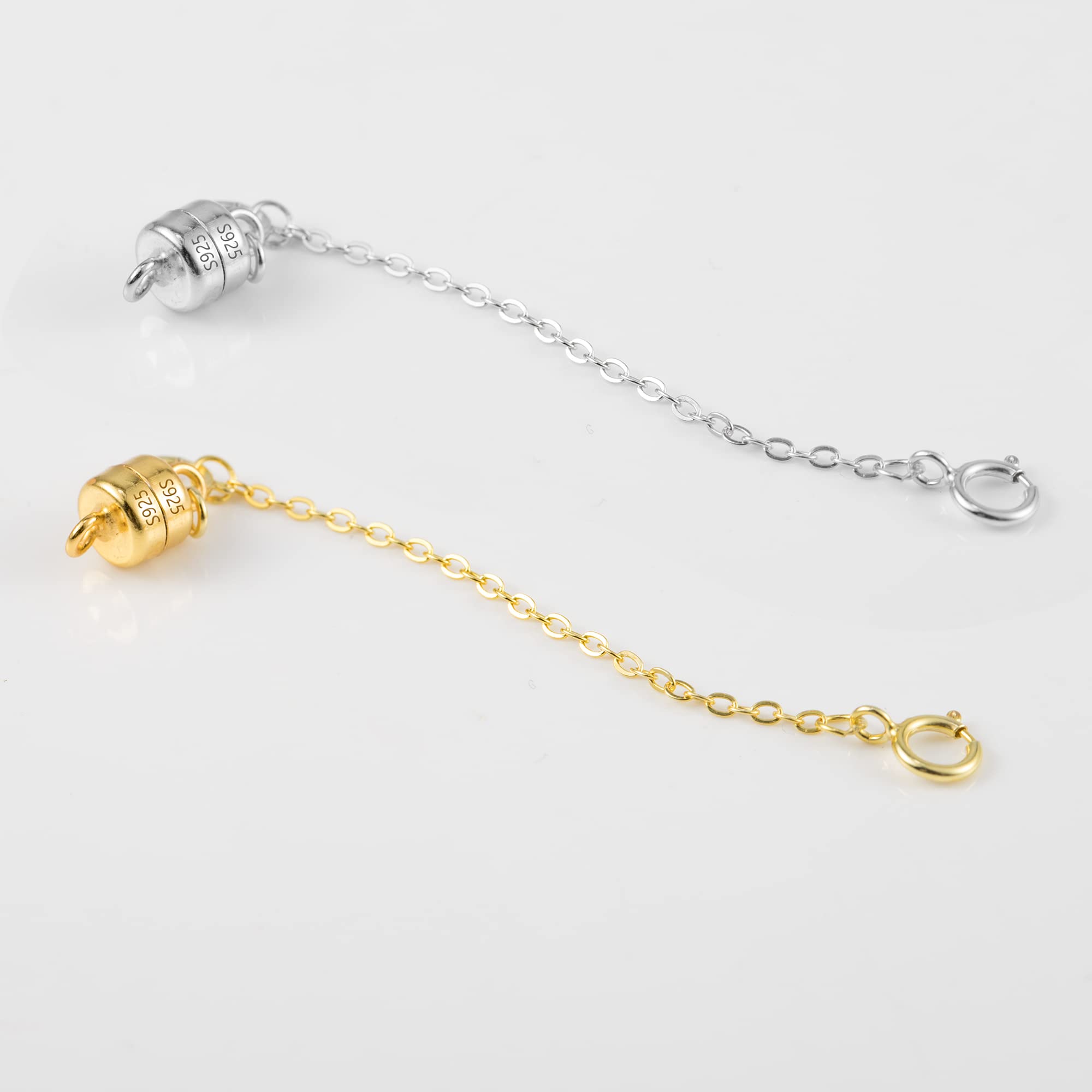 KISSPAT Karabijnsluiting voor halsketting, armbandhanger 925 zilver en
