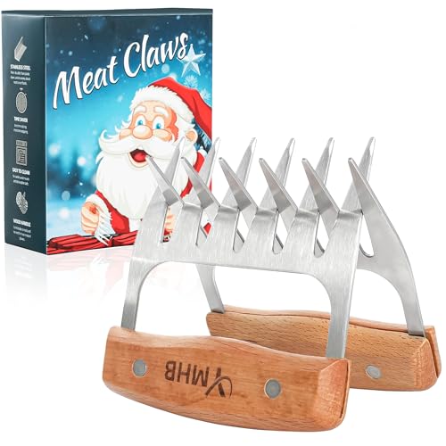 Stocking Stuffers for Adults Men, Metal Meat Shredder Claws, BBQ Grilling Gifts for Men, Shredding Claws for Pulled Pork, Christmas Gifts for Dad Women Father Husband