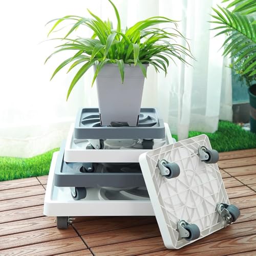 Chariot à plantes durable avec plateaux et structure robuste carrée - 3