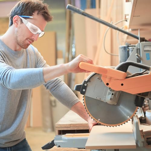 Image of Chumia 100 Pairs Safety Glasses Bulk Clear Protective Eyewear Scratch Resistant Safety Glasses for Men Workshop Lab Group