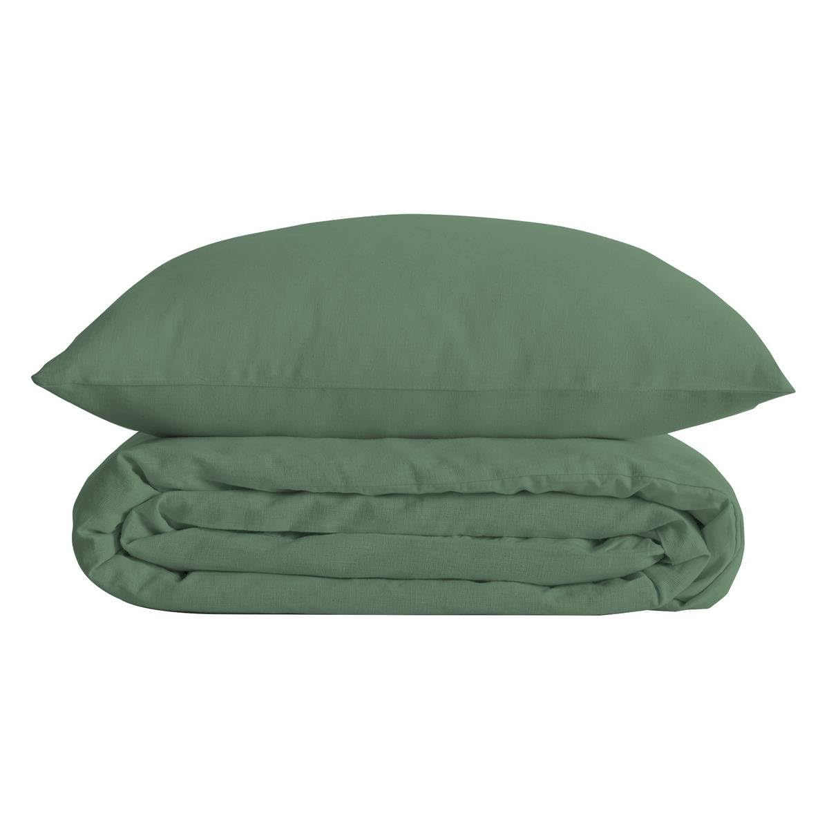 Atmosphera - Parure de Lit Landiha 3 Pièces, 240 x 220 cm, Percale de Coton 80 Fils/​cm² - pour Couchage 2 Personnes, Linge de Maison