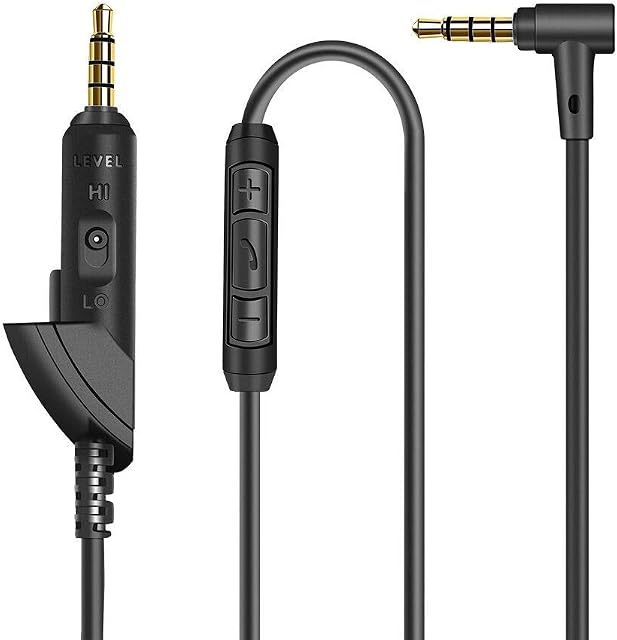 Bingle Audio Cable Replacement Cord For Bose QC15 QuietComfort 15 Headphone W/IN-LINE MIC and Remote(BQ15-C2)