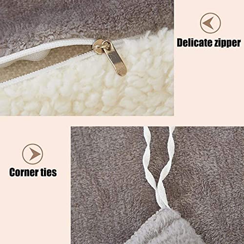 Housse de couette en flanelle rouge extra douce de qualité