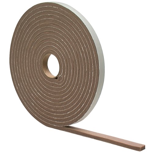 M-D Building Products 02816 1/4 in. x 1/2 in. x 17 ft. Brown Foam Window Seal for Medium Gaps