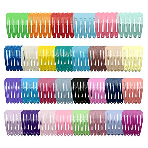 Shogpon Pinza de Pelo Bebe Niñas Horquillas de Pelo Infantiles, 150 Piezas de Pinzas de Metal Antideslizantes Para el Cabello, Accesorios para el Cabello para Niñas (2 Pulgadas, 30 Colores) Cover