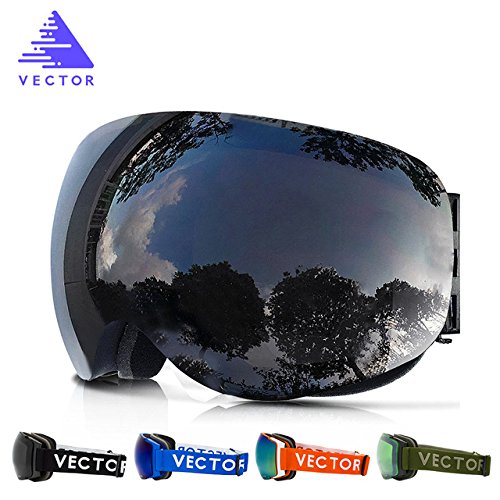 World2home New Ski Goggles Big Double Lens Uv400 AntiFog Ski Mask