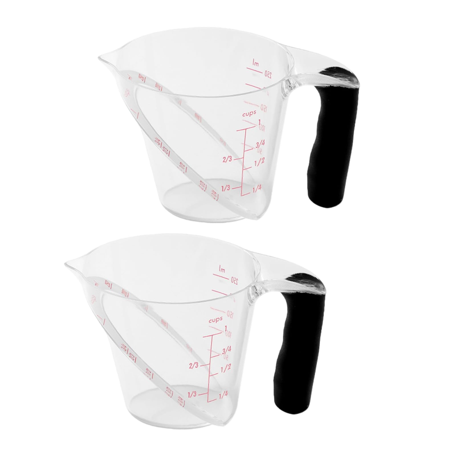 Obotsnoi 250ml Measuring Cup with Easy to Read Marking for Home Chefs and Bakers Baking and Cooking Accessories Clear Measuring Cup with Scale