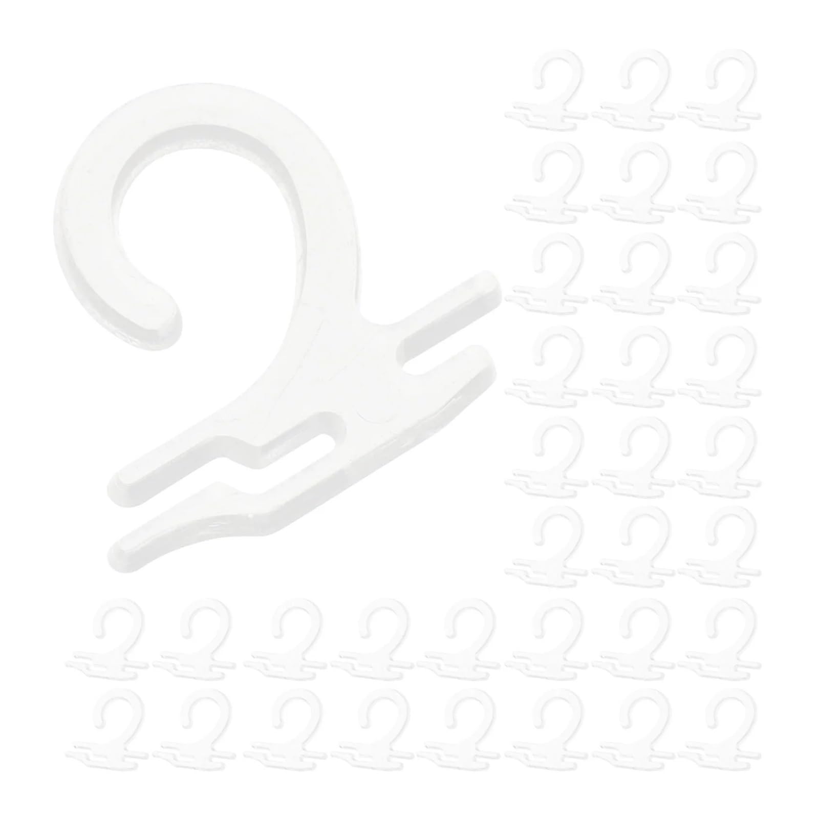 Vaeltor One Color 1000Pcs Transparent Plastic Sock Hangers Retail Hooks For Display Packaging Use Sock Hanger Underwear Display Hanger