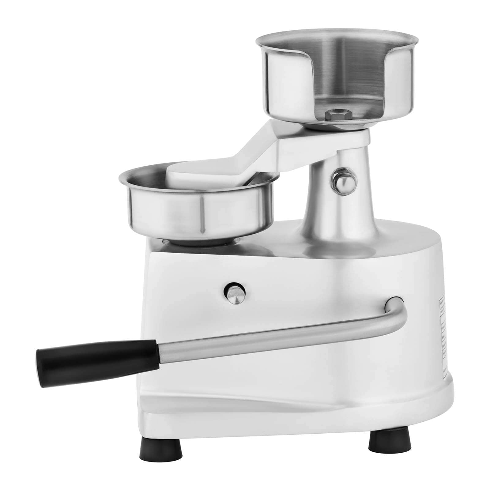 Royal Catering Burgerpresse Hamburgerpresse Hamburger Maschine RCHM-100 (Durchmesser Patty: 10 cm, Edelstahl, inkl. 500 Trennblätter)
