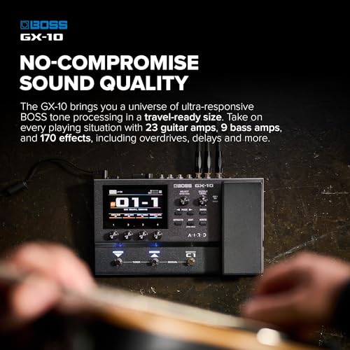 BOSS GX-10: Procesador de Efectos Compacto para Guitarra y Bajo