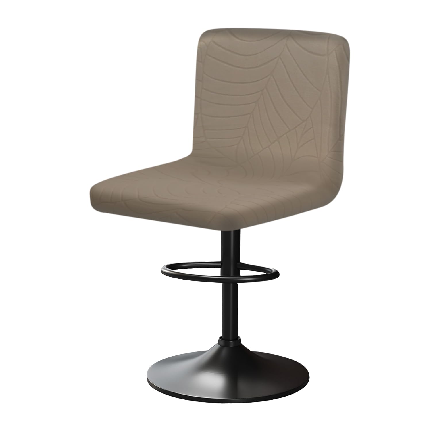Yingayou Khaki Bar Stool Covers With Back Bar Stools Slipcovers With Backrest Very Soft Elastic And Easy To Install Wrinkle Resistant, Washable, Dustproof (1, )