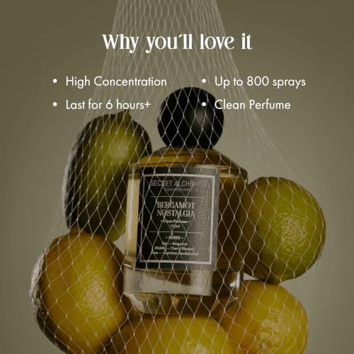 Image of Secret Alchemist Bergamot Nostalgia Eau de Parfum 100ml | Unisex Long Lasting Clean Fresh Floral EDP | Luxury Perfume with Bergamot & Cherry Blossom