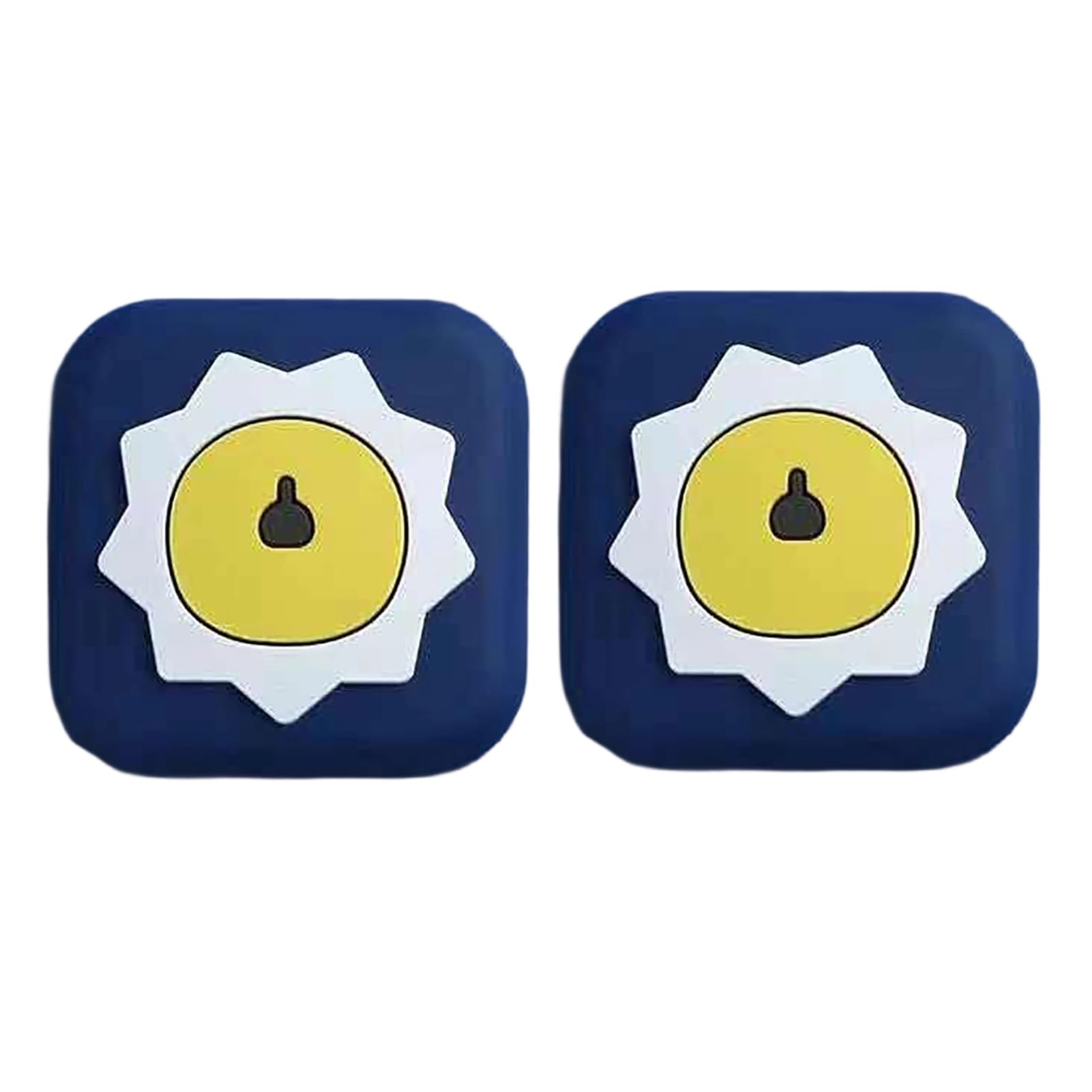 bayicie 2Pcs Cartoon Door Knob Stopper Wall Protector Self-Adhesive Round Square Door Handle Stop Quiet Shock Absorbent -collision