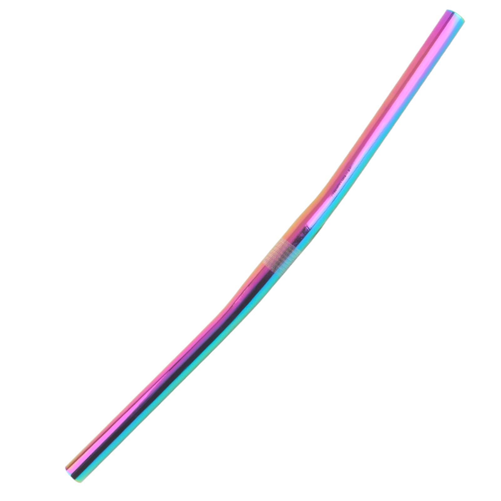 25.4mm 580mm flat handlebar mountain bike handlebars fixie bars Aluminum Alloy straight handlebar bike Rainbow