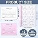 Engrowtic 800 Pcs Tardy Slip Book with Carbonless Duplicates 3.5 x 4.3 Inch Tardy Slips Per Book Form Register Copy Notebook for Student Late Arrivals Easy Removal Fold and Tear(White and Red)