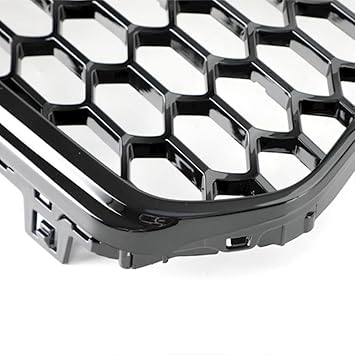 Honeycomb Mesh Grill Front Bumper Glossy Black Fit for Audi A5 S5 B8.5 2013-2016