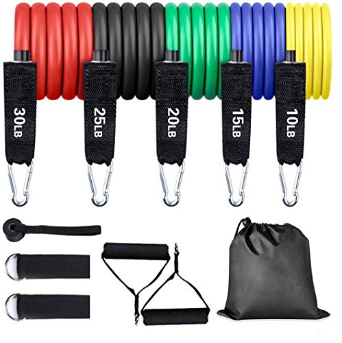 Kurifier Resistance Bands Set, Workout Fitness Exercise Bands for Men&Women Home Gym Resistance Trai