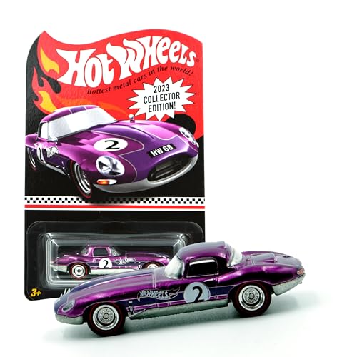 Image of Hot Wheels Collector Edition | Premium Die-Cast Metal Car for Kids & Collectors | Rare One-Time Release Model for Boys | No Restock Limited Edition (Jaguar Light Weight E-Type (2023))