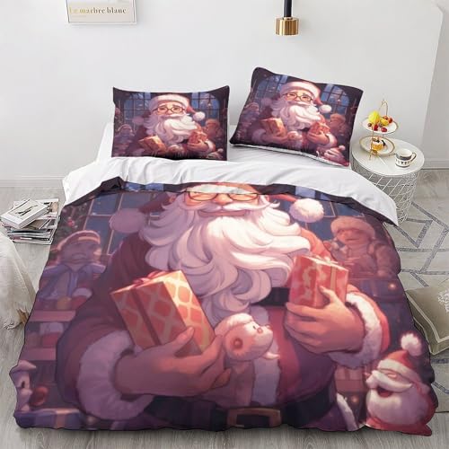 Housse de couette King 220x240 cm avec taies en microfibre douce - 6