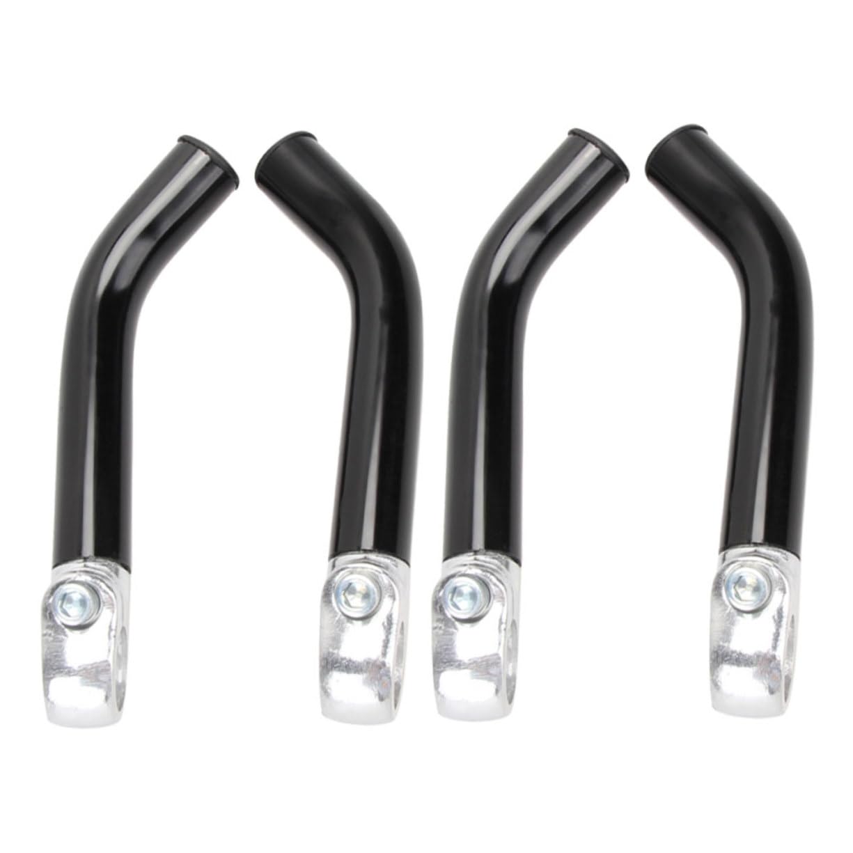 BESPORTBLE 4 Pièces Poignée De Vélo Extrémité des Poignées De Cyclisme Antichoc Poignée De Guidon pour Vélo Extrémité De La Barre De Vélo Bout De Guidon Black Alliage D'aluminium
