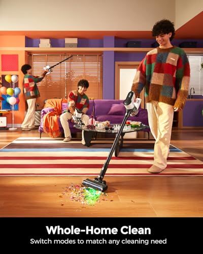 Image of Cordless Vacuum Cleaner, 500W 45KPA 50Mins Stick Vacuum Cleaners for Home