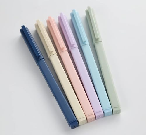 Miniatura 4 de Bolígrafos de tinta de gel de color sólido, punta cuadrada de 0.020 in, bolígrafo de gel para escribir firma, paquete de 6 unidades