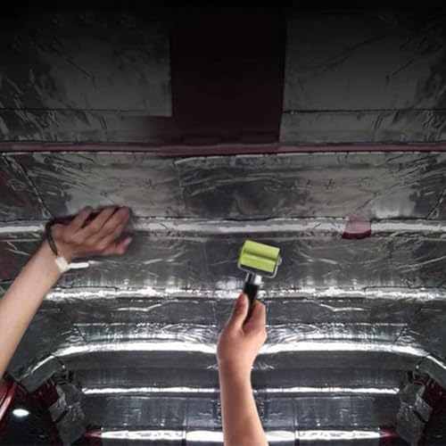 RUAVOEY Andrückwalze 1 Stück Andrückwalze Hand Rollen Silikon Gummirollen Andrückrolle Auto Schallschutz Andruckrolle Werkzeug Andrück Rolle für Kantenumleimer und Zum Verschweißen 175 * 30mm