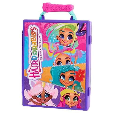 Hairdorables Storage Case, Store and Carry Up to 6 Hairdorables Dolls, Dolls Not Included, Kids Toys for Ages 3 Up, Amazon Exclusive by Just Play Cover