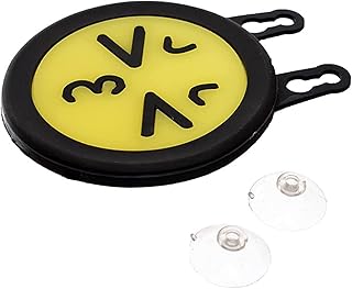 سخان مضئ على شكل ايموشن بملصق الزجاج - أصفر * اسود