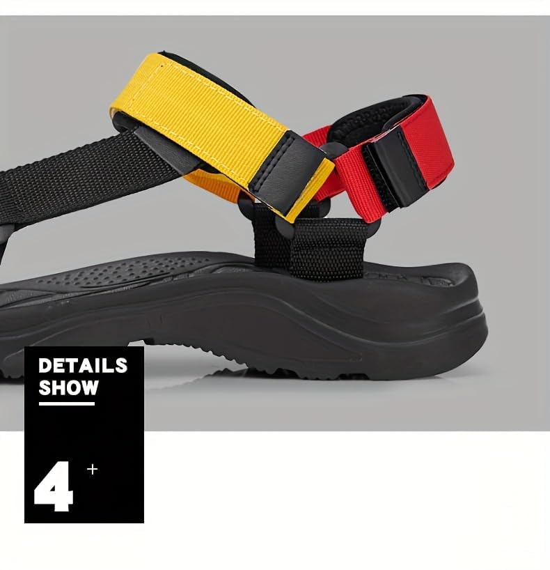 Comfortable and Stylish Men's Open-Toe Sandals - Durable EVA Non-Slip Sole for Casual Beach Wear, Solid Summer Shoes4