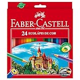 Lápis de Cor 24 cores sextavado 120124G Faber Castell