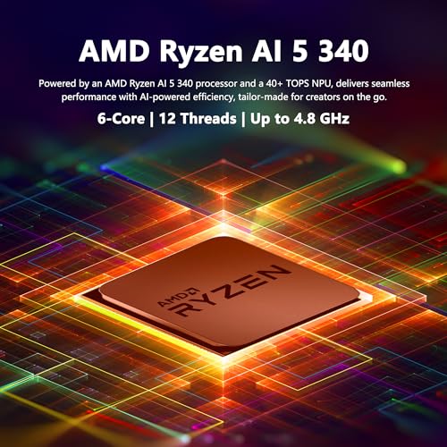 Image of Lenovo Yoga 7 2-in-1 AI PC Laptop | 14 inch WUXGA OLED Touch (100% DCI-P3) | AMD Ryzen AI 5 340 (Up to 50 Tops) | 16GB DDR5 1TB SSD | for Creator Business Professional Win11Pro w /DLCA Accessory