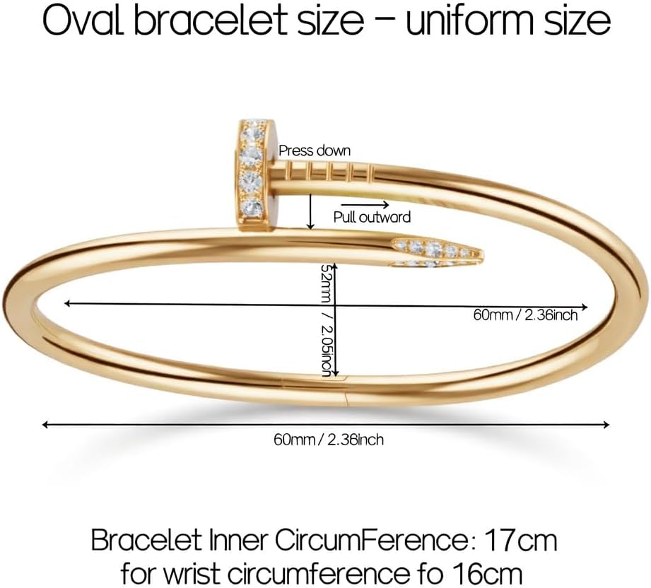 Women's Nail Bracelet, Stylish and Elegant Love Bracelet for Women