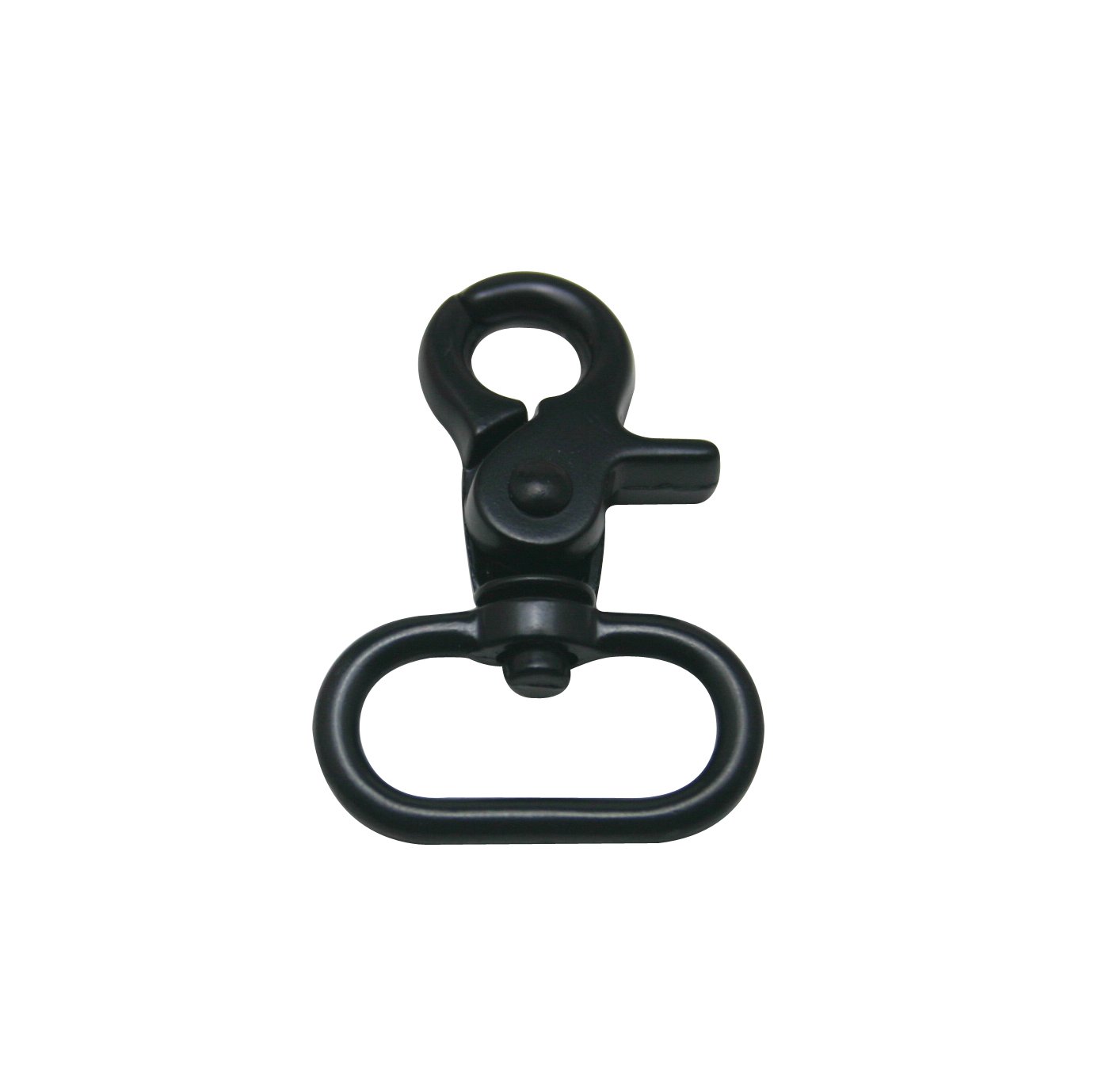 Lot de 4 mousquetons pivotants en métal pour porte-clés, porte-monnaie