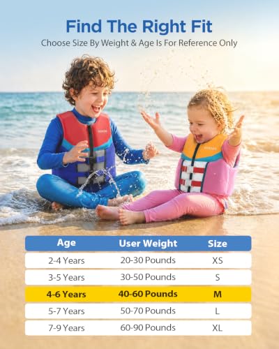 AEOCOO Toddler Swim Vest for 50-70 Pounds, Kids Pool Floaties Vest 5-7 Year Old, Puddle Swim Jumper Buoyancy Jacket, Boys, Girls, Niños, Ocean Hero - image 3