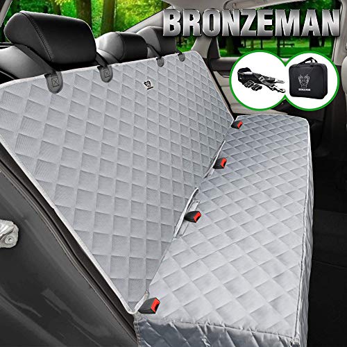 BRONZEMAN 100% Waterproof Bench Car Seat Cover Protector - Strong & Durable,Heavy-Duty
