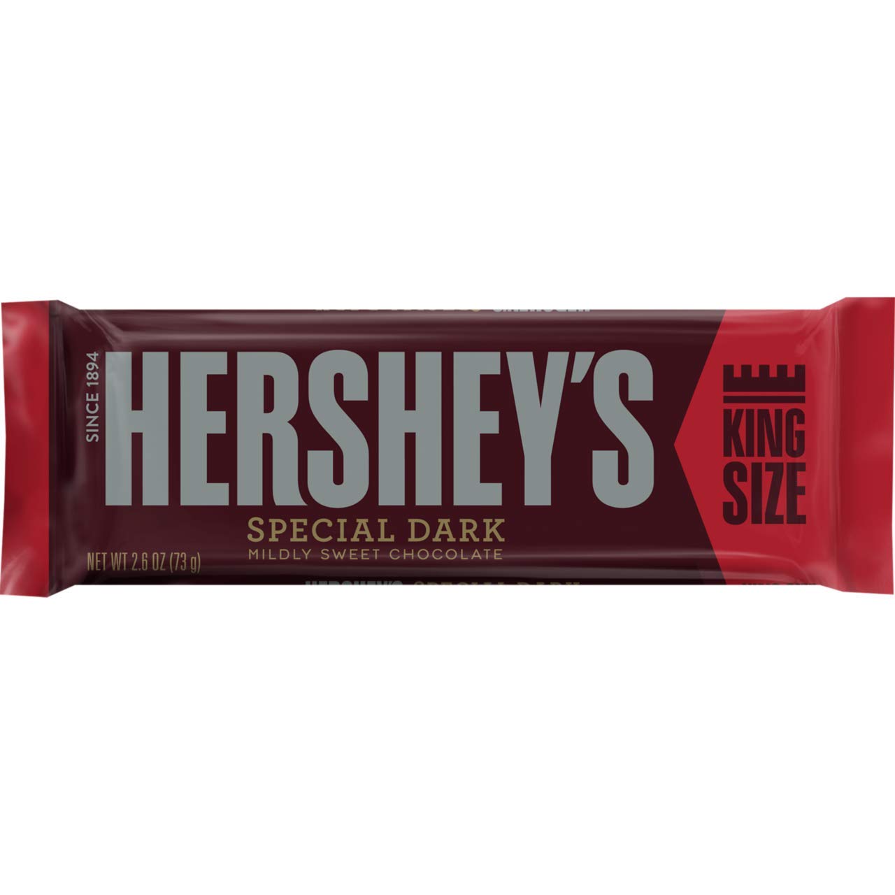 HERSHEY'S Special Dark Chocolate Candy Bars, King Size (Pack of 18)