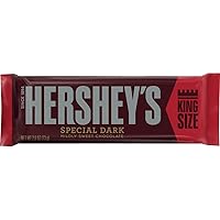Vista 4 de HERSHEY'S Barras de caramelo especiales de chocolate oscuro, tamaño King (paquete de 18)