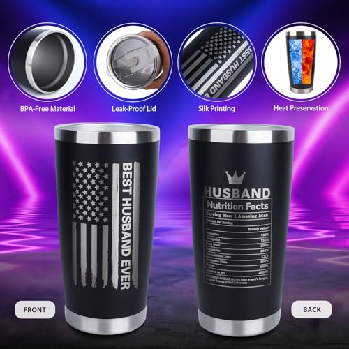 Husband-Valentines-Day-Gifts-8PCS-Valentines-Day-Gifts-for-Him-Husband-Bulk-Set-Includes-Tumbler-Straw-Apron-Socks-Key-Chain-Best-Husband-Ever-Gifts-from-Wife-for-Anniversary-Birthday-Christmas Husband Valentines Day Gifts 8PCS Valentines Day Gifts for Him Husband Bulk Set Includes Tumbler Straw Apron Socks Key Chain Best Husband Ever Gifts from Wife for Anniversary Birthday Christmas