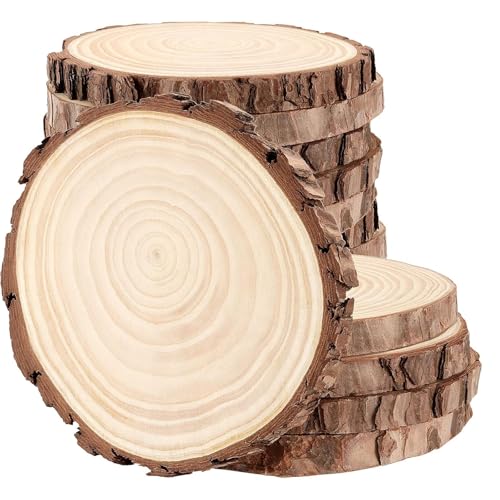 Tranches de bois de qualité supérieure avec écorce pour art et design