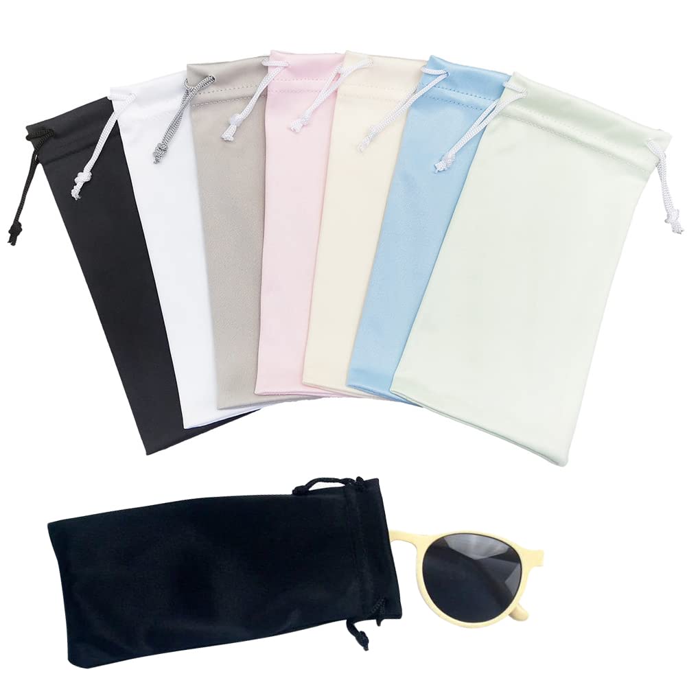 Sacchetti Per Occhiali In Microfibra - Confezione Da 7 Pezzi Con Chiusura A Coulisse | Protezione Leggera E Pratica - Foto 6