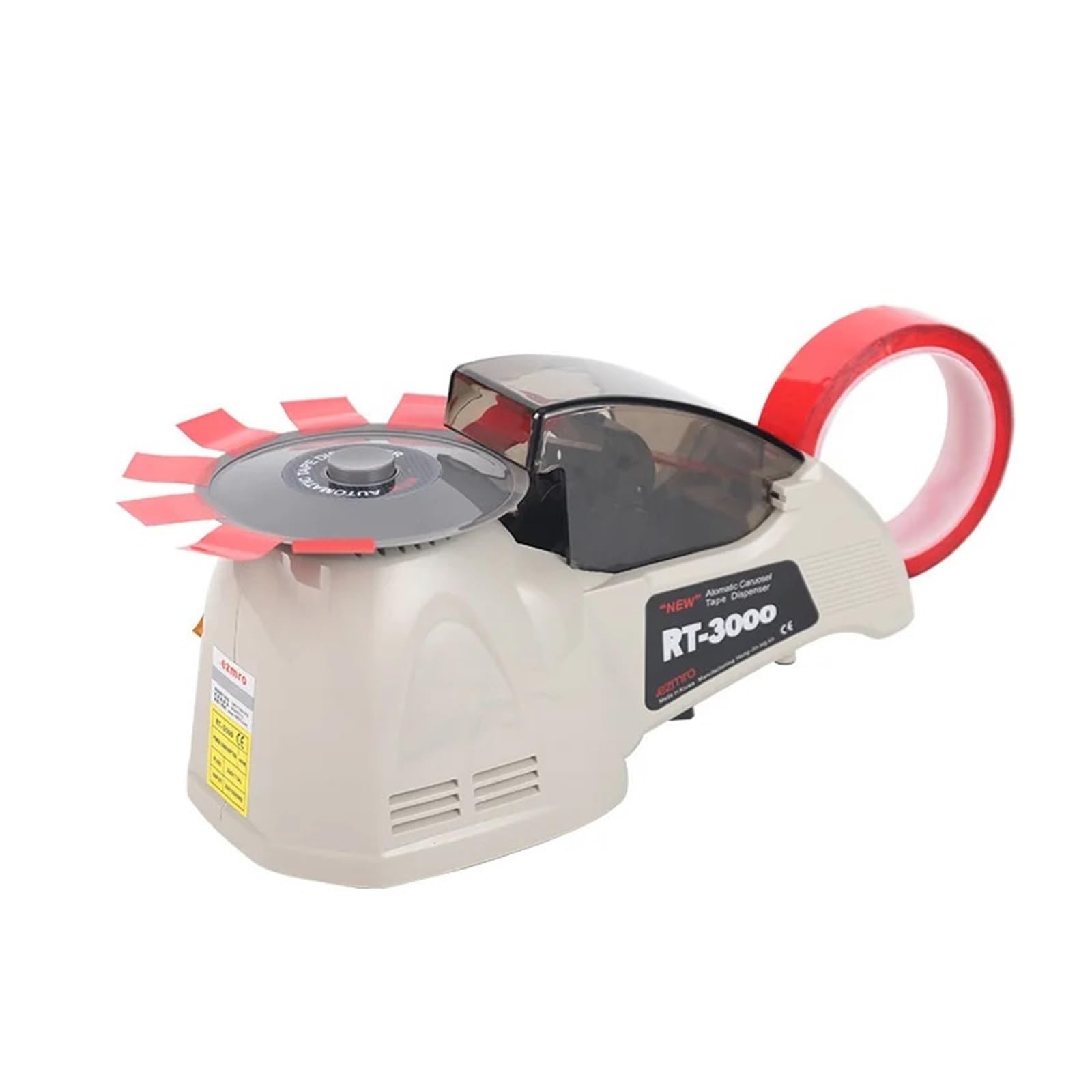 Ribbon Cutter Automatic Tape Cutting Machine, Paper Dispenser Adhesive Cutter Packaging Machine, Tapes Slitting Machine 60mm Width Tools
