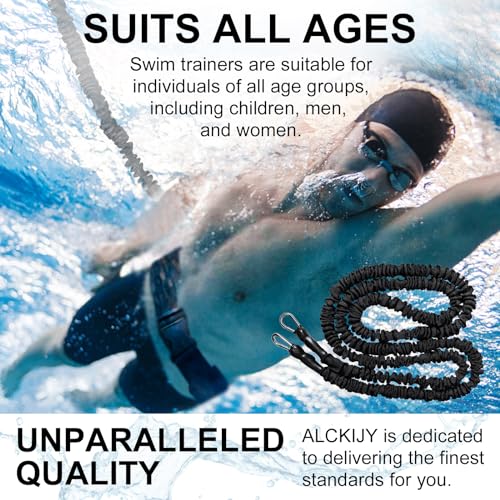 Schwimmgurt für Pool | 2,5-7,5M Einstellbare Schwimmwiderstand Gürtel | Schwimmgurt Pool Erwachsene Kinder | Schwimmtrainer Gürtel | Schwimmhilfe für Jedes Schwimmbad Ohne Schwimmleine, stationär