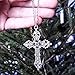 Fashion Vintage Cross Pendant Necklace for Women Men Gift Long Chain Punk Goth Jewelry Accessories Choker Gothic Deft and Attractive