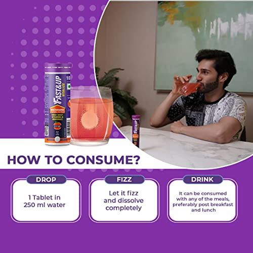 Fast&Up Vitalize Immunity Essential Multivitamin For Men & Women (10 Effervescent Tablets