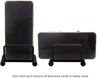 Vista 6 de enyuwlcm Tarjetero de escritorio de metal para escritorio, soporte decorativo de exhibición de tarjetas de visita para encimera, diseño de pájaros